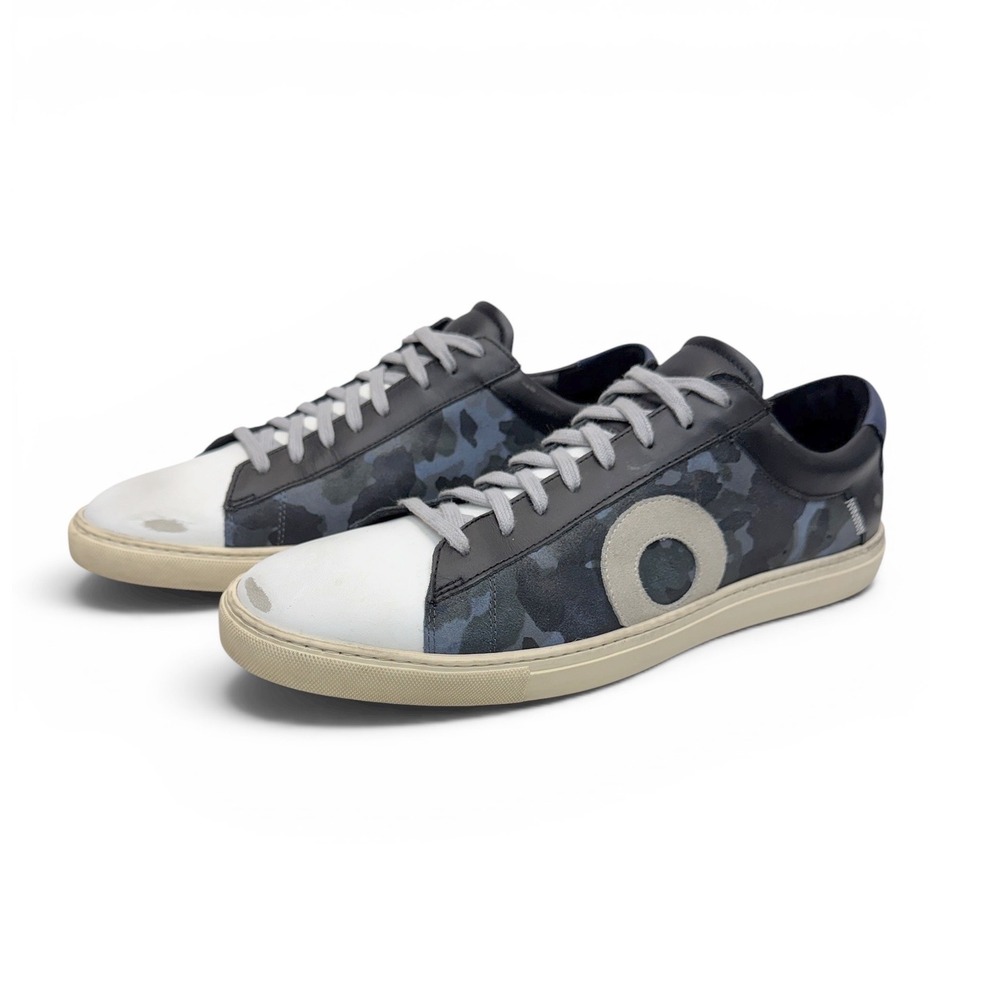 Oliver Cabell Low 1 Sneakers Men's Size 45 / US 12 distressed Camo Leather Italy